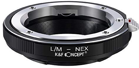 K&F Concept L/M-NEX Objektivadapter,Adapter Ring,Sony NEX Adapter,Objektiv Adapterring für Leica M Objektiv auf Sony NEX Kamera wie Sony NEX-3 NEX-3C NEX-3N NEX-5 NEX5T NEX6 NEX-F3 a3000 Alpha A7
