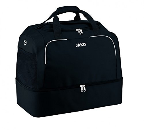 JAKO Sporttasche Classico - mit Schuhfach, Größe:Bambini, Farbe:schwarz
