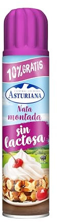 Central Lechera Asturiana Nata Montada Azucarada Sin Lactosa, Spray 275g