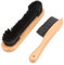 Billardtisch Bürste, 2pcs Billard Billardtisch Schiene Pinsel Set Reinigungswerkzeuge Zubehör, 9 Zoll Haarbürste, 8,5 Zoll Holzmesserbürste