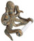 Old River Outdoors Dekorativer Toilettenpapierhalter mit Oktopus-Motiv, bronzefarben