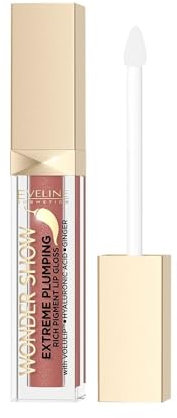 Eveline Cosmetics Wonder Show Volumenverstärkender Lipgloss - Nr. 03 English Rose | Aufpolsternd, Feuchtigkeitsspendend, Vegane Formel mit Volulip, Chili- & Ingwerextrakt | 6,8 ml
