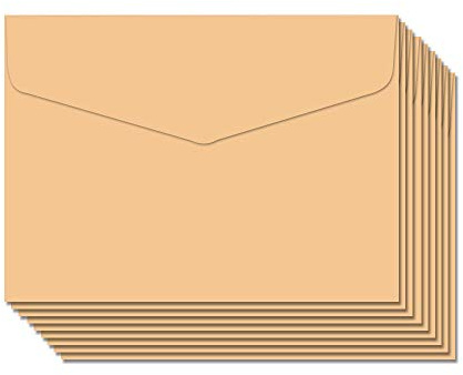 BLUGUL 50 Stück Mini Umschlag, 115x82mm, Geschenkkarte Umschlag, für Partyeinladungen Hochzeit Geburtstag Geschenk Grußkarten, Kraft