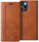 OCASE iPhone 12 Case, iPhone 12 Pro Retro Wallet 5G Case, PU Leather Folio Flip Case with RFID Blocking Card Holder Kickstand, Shockproof Phone Cover Compatible For iPhone 12/12 Pro 6.1 Inch-Brown