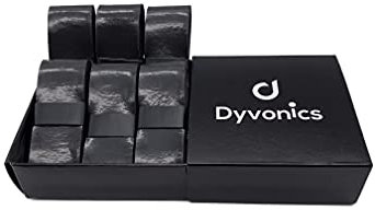 Dyvonics Overgrip Pro Griffband 6 Stück für Padel-Schläger super Haftung Anti-Rutsch (schwarz)