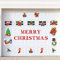 Merry Christmas Garagentor-Magnete – 30 Stück All in One Weihnachten Garagentor Dekorationsset – wetterfest – Garagen-Weihnachtsdekoration für Weihnachtsmann, Urlaub und Weihnachten Heimdekoration