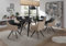 Froschkönig24 Esszimmer Essgruppe Tisch Stühle Komplettset Glastisch Ausziehbar Grau/Beige