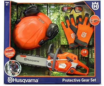 Husqvarna 550XP - Kit de motosierra y PPE de juguete