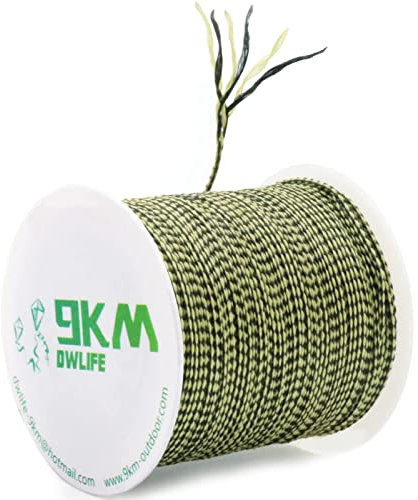 9KM DWLIFE Kevlar-Schnur, 20,180 kg, geflochtene Angelschnur, Drachenfliegende Schnur, hohe Festigkeit, Abriebfestigkeit, Hitzebeständigkeit für Modellrakete, Outdoor-Seil (90.7 kg, 30 m)