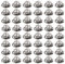 Framendino, 30 Pack Silver Tea Cup Charms Teapot Coffee Mug Pendant Beads for DIY Jewelry Making