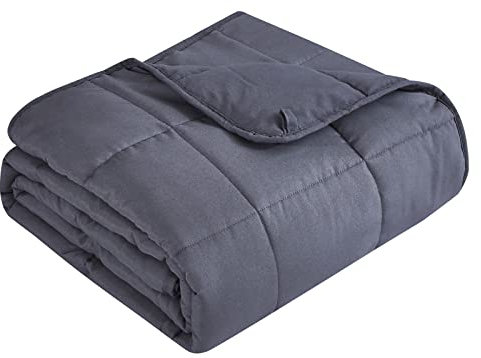 Topcee Gewichtsdecke (9 kg, 223.5x264.2 cm, King-Size), kühlend, atmungsaktiv, schwere Decke, Mikrofaser-Material mit Glasperlen, große Decke für Erwachsene, weiche, dicke Komfortdecke