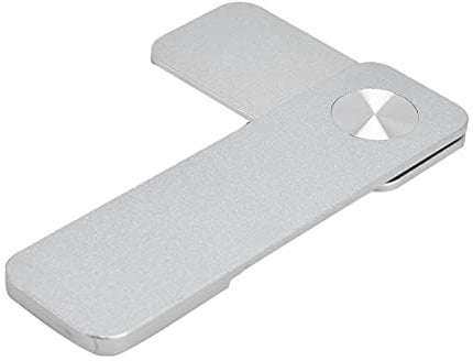 Cosiki Magnetic Phone Rack, Portable Magnetic Laptop Phone Holder Aluminum Alloy Silver Rugged Durable for Office Video Conference for Smart Phones