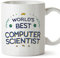 MUGFFINS Tazas para INFORMÁTICA - En Inglés - World's Best - 11 oz / 330 ml - Regalo original y divertido
