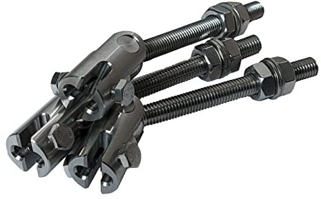 Doppelstabmatten-Scharnier (3 Stück), Scharniergabel aus Edelstahl für Doppelstabgittermatten 6/5/6, Funktioniert Stabmatten in eine Tür um