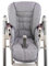 Ersatzbezug Sitzkissen [Bezug für Hochstuhl] kompatibel mit Peg Perego Prima Pappa DINER (dunkelgrau Karos)