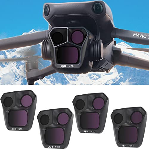 Honbobo Filter kompatibel mit DJI Mavic 3 Pro Objektivfilter UV CPL ND NDPL Night Star GND Filter Objektivschutz kompatibel mit DJI Mavic 3 Pro (4pcs(ND8+ND16+ND32+ND64))