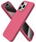 ORNARTO Compatible with iPhone 15 Pro Max Case 6.7, Slim Liquid Silicone 3 Layers Full Covered Soft Gel Rubber 15 Pro Max iPhone Case Cover 6.7 inch-Peach Pink