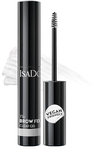 Isadora IsaDora Augenbrauen Gel mit Präzisionsbürste - Einfaches Fixieren und langanhaltendes Ergebnis - Für definierte und voller wirkende Augenbrauen - Augenbrauen Laminieren - Augenbrauengel Clear