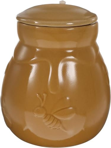 Pots à confiture, pots avec couvercle, pots à épices, pot à miel pot de stockage multigrains en porcelaine traditionnelle pot de stockage de confiture de grande capacité pot de cornichon en céramique