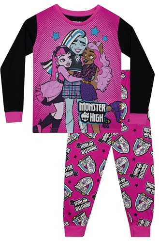 Monster High Schlafanzug | Draculaura Mädchen Pyjama | Kinder-Schlafanzüge | Offizielles Merchandise