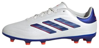 adidas Unisex COPA Pure II League Football Boots Firm Ground Fußballschuhe, Cloud White/Lucid Blue/Solar Red, 38 EU