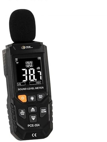 PCE Instruments LEQ Schallpegelmesser PCE-354 Leq-Wert Berechnung, Peak-Messung, Frequenzbewertung A und C, Messbereich 30 ... 130 dB