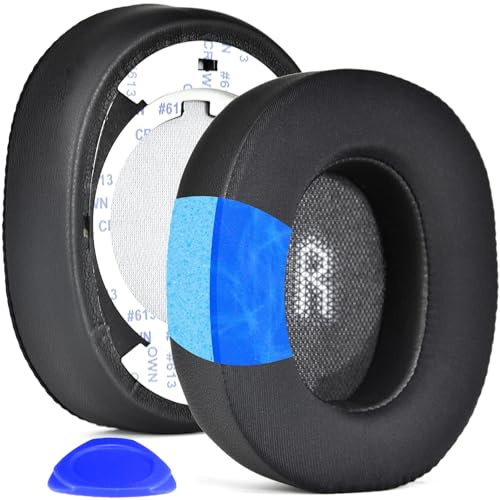 E55BT Almohadillas de gel de refrigeración defean de repuesto ovaladas compatibles con auriculares inalámbricos JBL E55BT (E55 BT), espuma de aislamiento de ruido de alta densidad