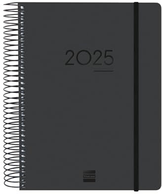 Finocam - Terminkalender Ikon 16 Monate 2024 2025 1 Tag pro Seite September 2024 - Dezember 2025 (16 Monate) Schwarz International