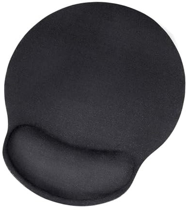 Tapis De Souris,Pad Manuel Pad Mousse de Mousse de Mousse de Souris Ergonomique Mat de Souris avec Poignet Coussin, pour Ordinateur, Ordinateur Portable, à la Maison et au Bureau (Noir)