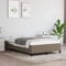 WRJENFSC Bodenbett Matratzengestelle Polsterbett Bettgestell Taupe 120x200 cm Stoff Geeignet für Studentenwohnheim, Wohnung, Büro, Hotel