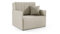 LIKMA Beige Kord 1 Sitzer Sofa mit Schlaffunktion Olita 87 cm Schlafcouch mit Kissen Komplett Montiert - Easy Clean Moderne Wohnzimmer Couch - Sofa mit Bettfunktion - Schlafsofa Stoff: Anafi 22