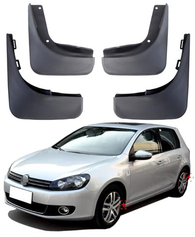 Auto-Schmutzfänger für Volkswagen Golf Mk6, Spritzschutzklappe, VW Golf 6, Kotflügel, vorne und hinten, 4 Stück 2009 2010 2011 2012