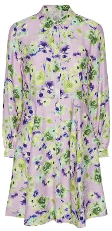 YAS Damen Yaskaya Ls Shirt Dress S. Noos Yaskaya Ls Shirt Dress S. Noos (1er Pack)