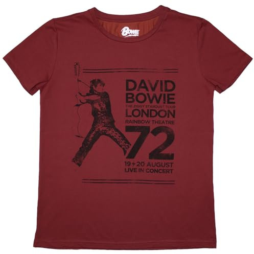 David Bowie Rainbow Theatre Womens T Shirt