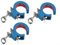 EXTRWORY 3Pcs Cable Tray Roller,Wire Tray Pulling Roller,Cable Pulley Tray Wiring,Wire Guide Clamp Auxiliary Tool Cable Pulley Decoration (blue)