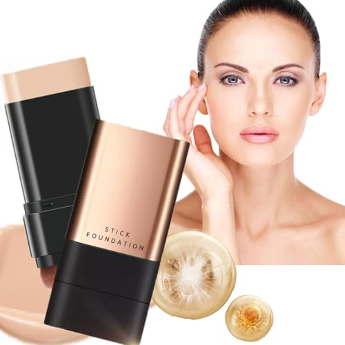 2-in-1 Multi-Purpose Moisturizing Foundation Stick,Beauty Foundation Stick,Concealer Eraser Foundation Stick,Langanhaltend und Natürlich Wasserfest(1 Stück Natürliche Farbe)