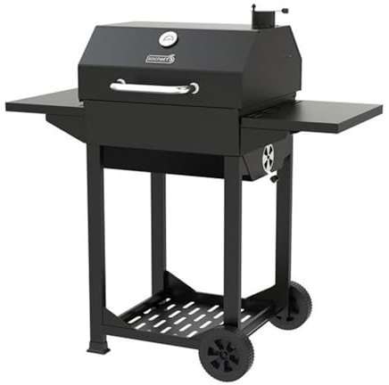 Barbecue a Carbone Semibarile Clint con Affumicatore Integrato