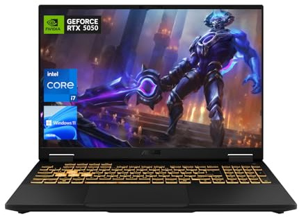 ASUS TUF F16 RTX 5050 VR-Ready Gaming Laptop, 16 FHD+(1920x1200) 165Hz, Intel i7-14650HX, NVIDIA RTX 5050, 64GB DDR5, 4TB SSD, RGB retroilluminato KB, Webcam FHD, MUX Switch con NVIDIA Advanced