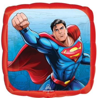 Superman Square Shaped Foil Balloon 17 inch