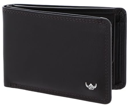 Golden Head Leder Geldbörse Polo RFID Protect Minischeintasche 1193 Dunkelbraun