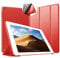 Coque iPad 2, Coque iPad 3, Coque iPad 4, VAGHVEO iPad 2/3/4 Housse Étui de Slim-Fit Léger Case [Veille/Réveil Automatique] TPU Souple Bumper Smart Cover pour Apple iPad 2/3 / 4 (Rouge)