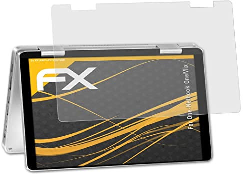atFoliX Panzerfolie kompatibel mit One-Netbook OneMix Schutzfolie, entspiegelnde und stoßdämpfende FX Folie (2X)