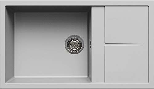 Elleci LMU41079 Fregadero de Cocina Empotrado METALTEK, Aluminio