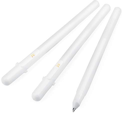 SAKURA Gelly Roll Gelstifte, Bold Point 10, weiße Tinte, 3 Stück