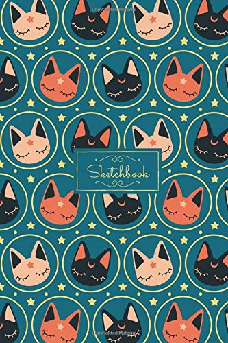 Star Cats Pattern Sketch pad Sketch book For Drawing, Doodling And Sketching | 120 pages | 6x9 | Sketchbook Sketchpad for Kids Teens and Adults | ... Fashion, Interior Designers, Illustrators