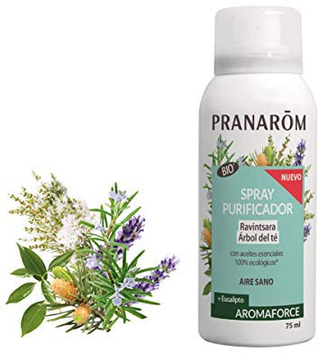 PRANAROM - Aromaforce - Spray Purificador Ravintsara Eucalipto Bio - Color Ravintsara - 75ml