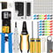 MAYLINE Pince à Sertir de RJ45 CAT5 CAT6 Professional Testeur de Network Cable Kits d'outils Sertissage de d'Ordinateur, Réseau d'Outils Ensemble Maintenance de Testeur de LAN(Bleu)