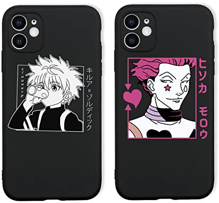Eouine Stück] Hülle für Apple iPhone 11 (6, 1''), Weich Schutzhülle mit Anime Hunter × Killua Zoldyck Hisoka Motiv Manga Muster, Case Stoßfest Handyhülle Kompatibel iPhone11