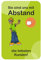BIKE-label Corona Abstand halten Aufkleber Kunden Warnhinweis 130 x 195 mm 900240VA