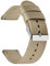 Stevenurr Strapazierfähiges Nylon-Armband 18mm 20mm 22mm 24mm Nylon-Uhrenarmband mit Schnellverschluss, Beige, 24mm
